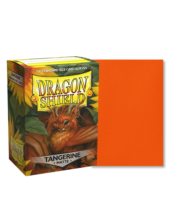 Dragon Shield Tangerine Matte 100 Standard Size Sleeves