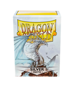 Dragon Shield Silver Matte 100 Standard Size Sleeves