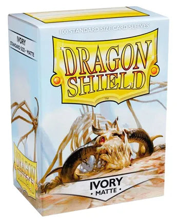 Dragon Shield Ivory Matte 100 Standard Size Sleeves