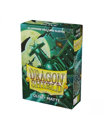 Dragon Shield Olive Matte 60 Japanese Size Sleeves