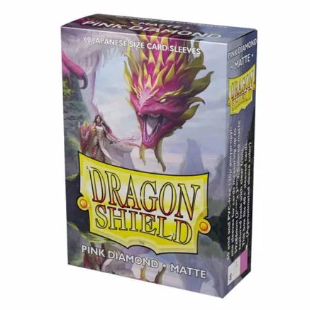 Dragon Shield Pink Diamond Matte 60 Japanese Size Sleeves