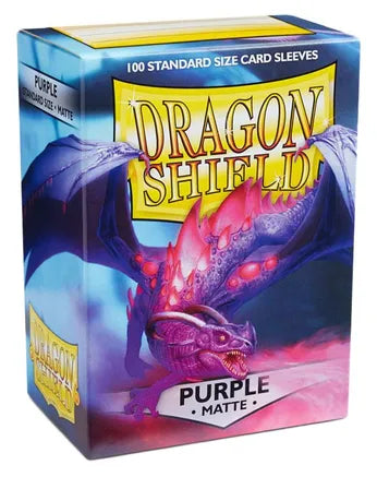 Dragon Shield Purple Matte 100 Standard Size Sleeves Heroes and Games Dragon Shield Purple Matte 100 Standard Size Sleeves Heroes and Games