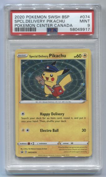 Pokemon PSA Mint 9 Special Delivery Pikachu Promo