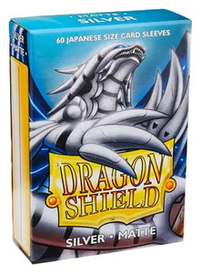 Dragon Shield Silver Matte 60 Japanese Size Sleeves