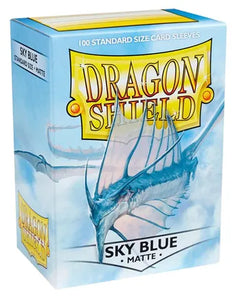 Dragon Shield Sky Blue Matte 100 Standard Size Sleeves