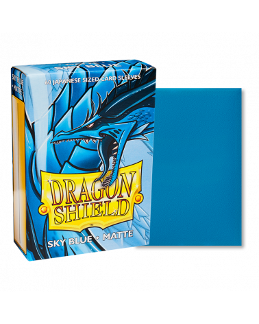 Dragon Shield Sky Blue Matte 60 Japanese Size Sleeves