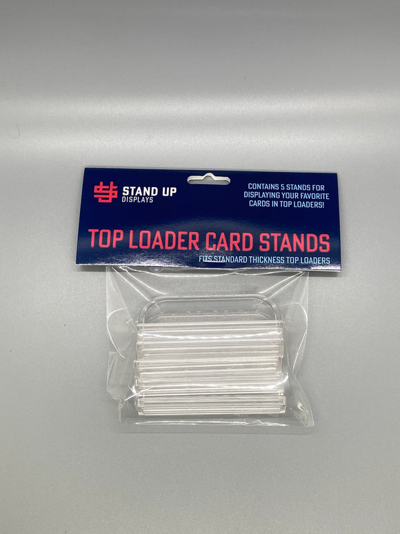 Top Loader Card Stand Up Displays Clear 5 Pack