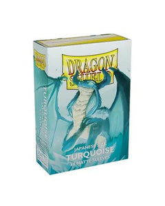 Dragon Shield Turquoise Matte 60 Japanese Size Sleeves
