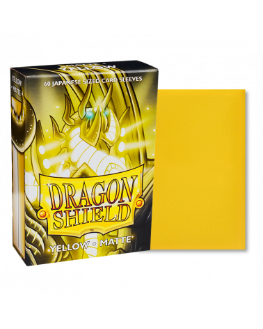 Dragon Shield Yellow Matte 60 Japanese Size Sleeves