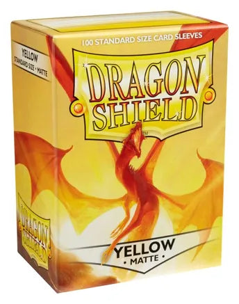 Dragon Shield Yellow Matte 100 Standard Size Sleeves